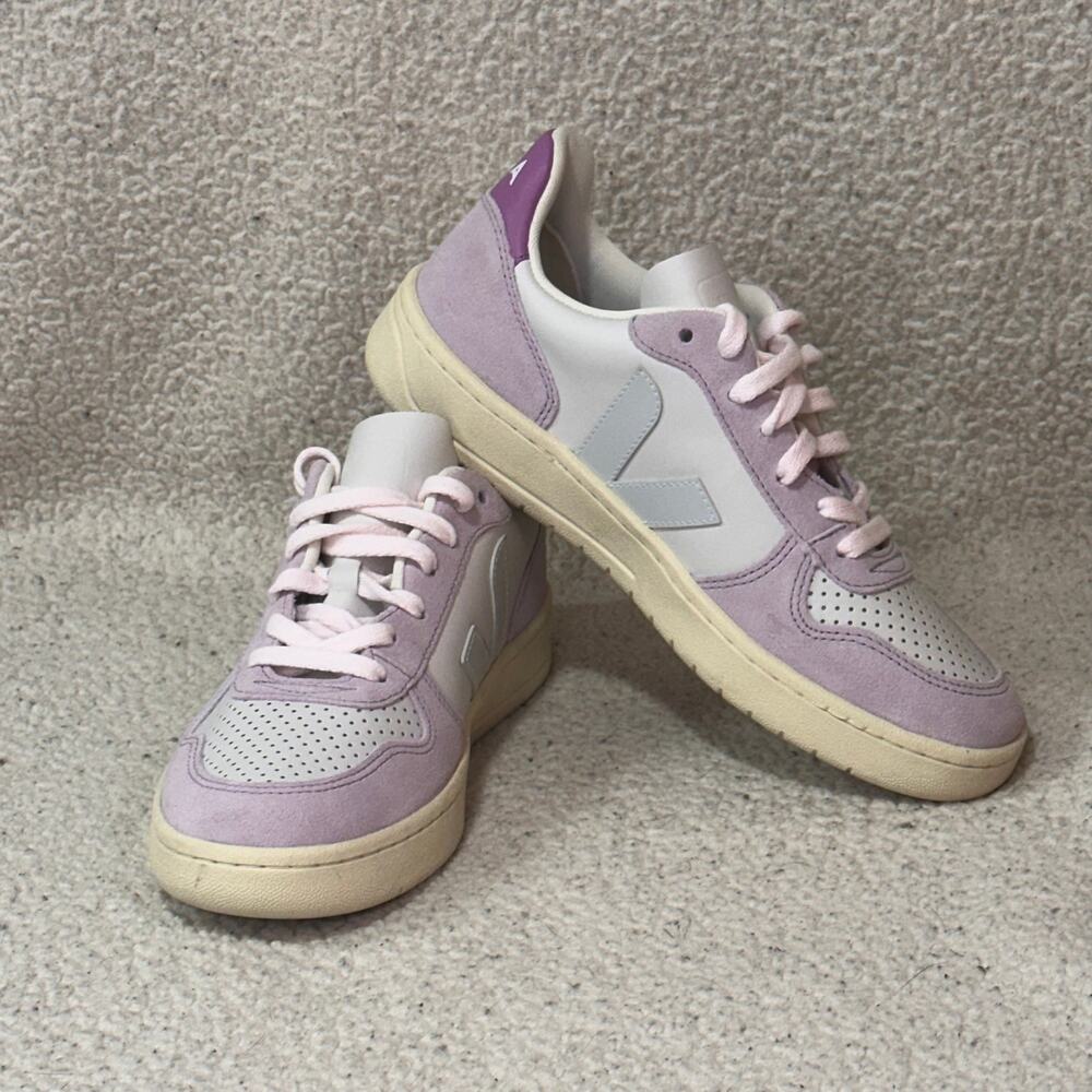 Copied - VEJA V-10 Lavender Pink Suede Leather Sneakers Women’s Size 8